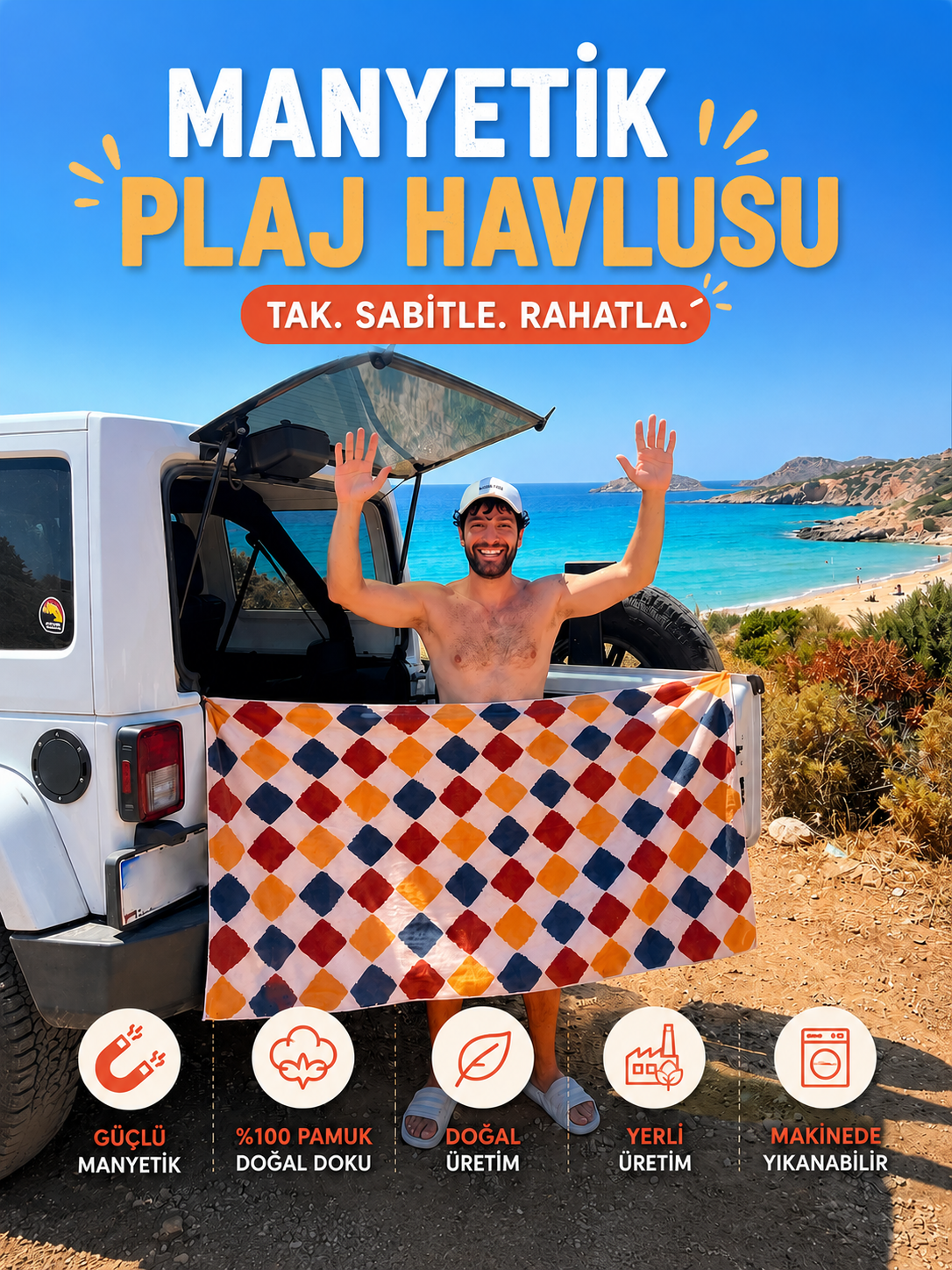 Mıknatıslı Havlu
