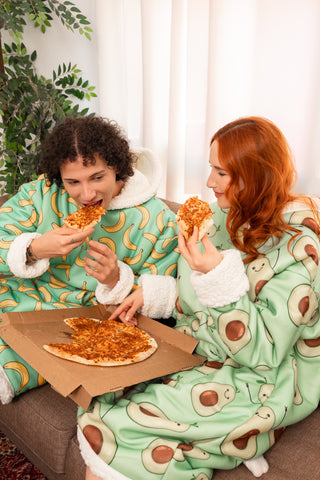 Ponji Çift Set – 2x Kapüşonlu Battaniye