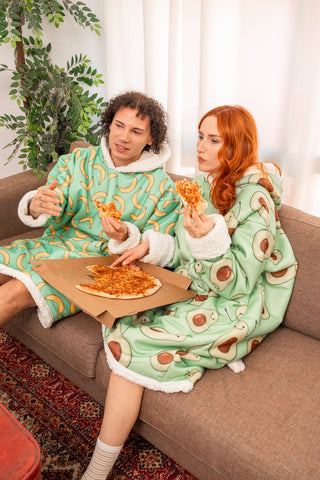 Ponji Çift Set – 2x Kapüşonlu Battaniye