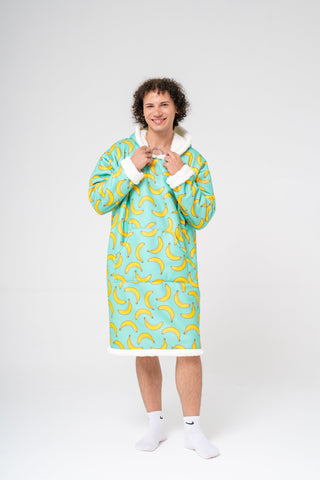 Ponji Kapüşonlu Battaniye - Uçan Muzlar