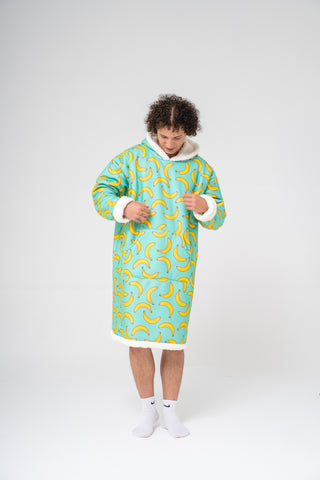 Ponji Kapüşonlu Battaniye - Uçan Muzlar