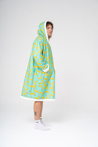 Ponji Kapüşonlu Battaniye - Uçan Muzlar