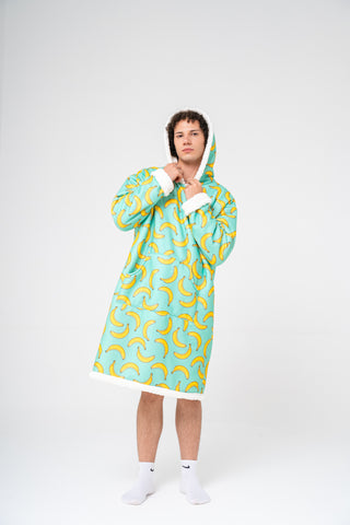 Ponji Kapüşonlu Battaniye - Uçan Muzlar