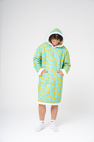 Ponji Kapüşonlu Battaniye - Uçan Muzlar