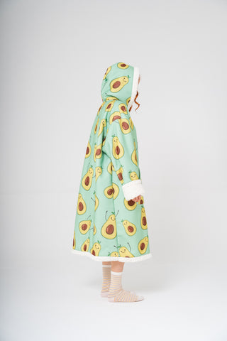 Ponji Kapüşonlu Battaniye - Mutlu Avokado