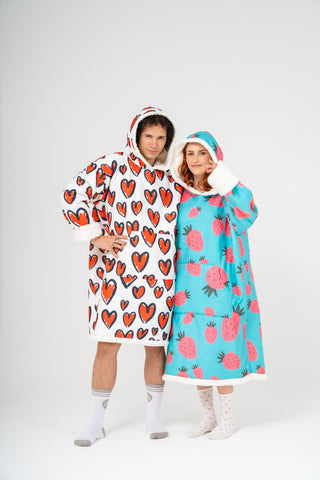 Ponji Çift Set – 2x Kapüşonlu Battaniye